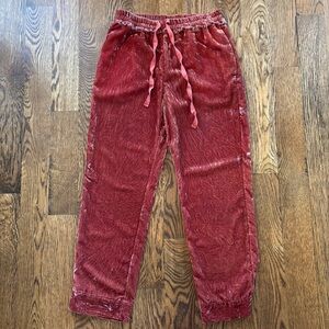 Birds of Paradis by Trovata Velvet Jogger Pants – XS